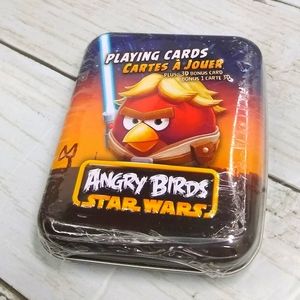 Cartamundi ANGRY BIRDS Star Wars Playing Cards Tin Box RED BIRD LUKE ©2009-2012